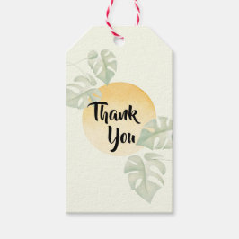 Minimalist Botanical Thank You Tags | Gift Tag ギフトタグ