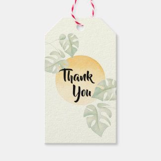 Minimalist Botanical Thank You Tags | Gift Tag ギフトタグ