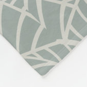 Minimalist Botanical Veins Fleece Blanket フリースブランケット (角)