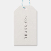 Minimalist Botanical Wedding | Warm White ギフトタグ (正面)