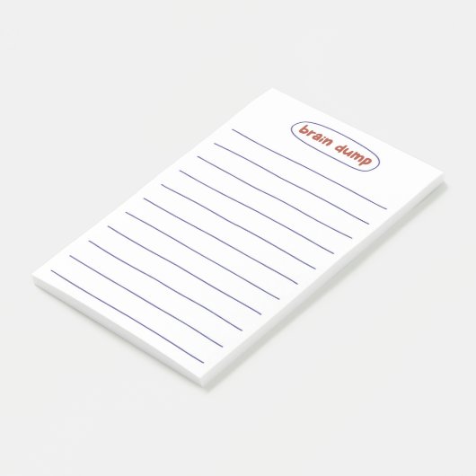 Minimalist brain dump and notes ポストイット (アングル)