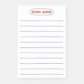 Minimalist brain dump and notes ポストイット (正面)