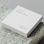 Minimalist Bridal Shower Napkins | Modern Elegant スタンダードカクテルナプキン