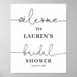 Minimalist Bridal Shower welcome sign ポスター<br><div class="desc">Minimalist Bridal Shower sign</div>