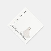 Minimalist Bride and Groom Wedding Illustration スタンダードカクテルナプキン (角)
