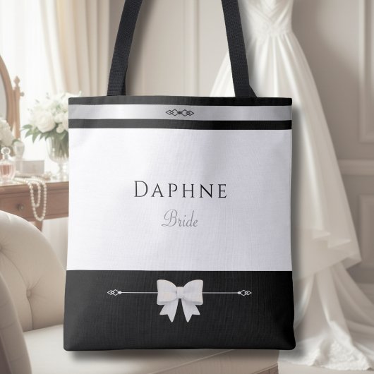 Minimalist Bride Gift | Elegant Typography Tote トートバッグ