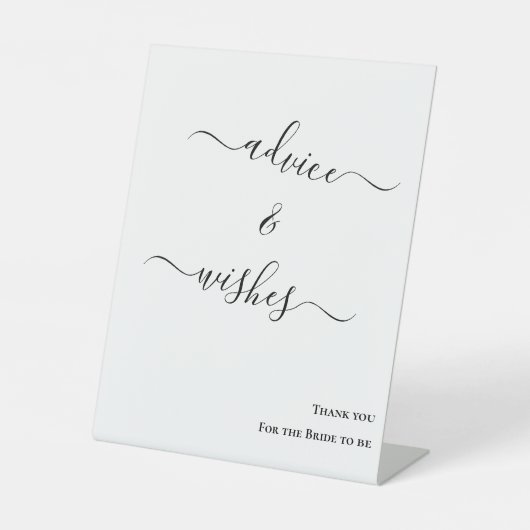 Minimalist Bride to Be table top sign 台座サイン (正面)