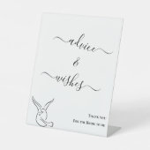 Minimalist Bride to Be table top sign 台座サイン (正面)