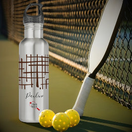 Minimalist Brown Linework Personalized | Dink Well ウォーターボトル