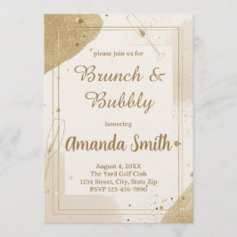 Minimalist Brunch & Bubbly Invitation – Neutral 招待状