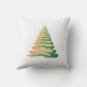 Minimalist Brushstroke Christmas Tree クッション (裏面)