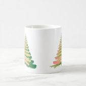 Minimalist Brushstroke Christmas Tree コーヒーマグカップ (中央)