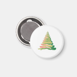 Minimalist Brushstroke Christmas Tree マグネット