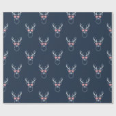 Minimalist Buck silhouette ラッピングペーパー (フラット)