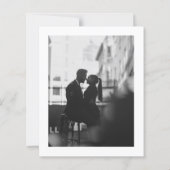 Minimalist Budget Wedding Save the Date (裏面)