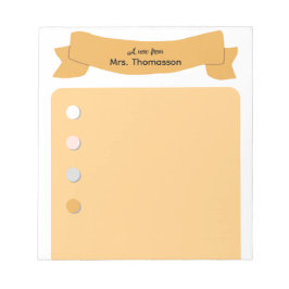 Minimalist Bullet Point Teacher Notepad ノートパッド