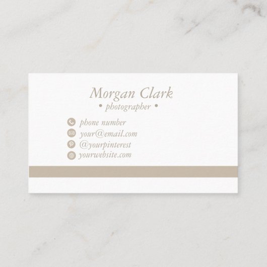 Minimalist Business Card 名刺 (裏面)