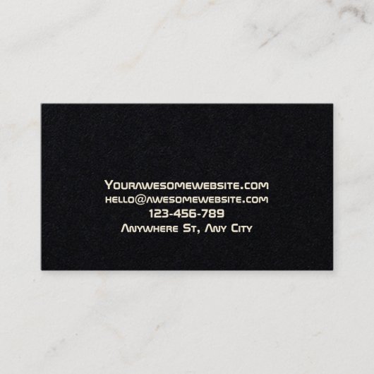 Minimalist business card  名刺 (正面)