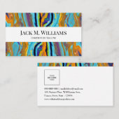 Minimalist Business Card - 大理石模様 | DP7 名刺 (正面/裏面)