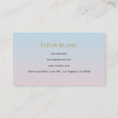 Minimalist Business Card – Classy and Ch 名刺 (裏面)