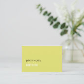 Minimalist Business Card for Hair Stylist 名刺 (スタンド正面)