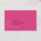 Minimalist Business Card for Hair Stylist 名刺 (裏面)