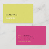 Minimalist Business Card for Hair Stylist 名刺 (正面/裏面)