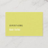 Minimalist Business Card for Hair Stylist 名刺 (正面)