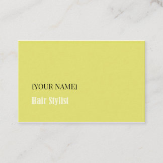 Minimalist Business Card for Hair Stylist 名刺