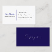 Minimalist Business Card for Professionals 名刺 (正面/裏面)