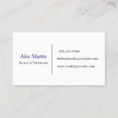 Minimalist Business Card for Professionals 名刺 (正面)