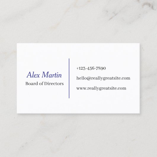 Minimalist Business Card for Professionals 名刺 (正面)