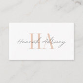 Minimalist business card for your business white 名刺 (正面)