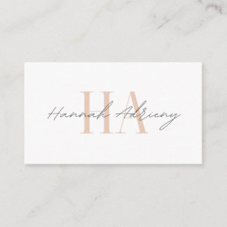 Minimalist business card for your business white 名刺