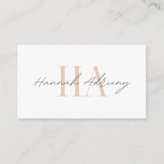 Minimalist business card for your business white 名刺 (正面)