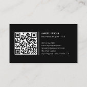 Minimalist Business Card | QR code 名刺 (裏面)