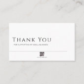 Minimalist Business Card, QR Code Insert Card 名刺 (正面)