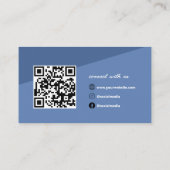 Minimalist Business Card QR Code Social Medias 名刺 (裏面)