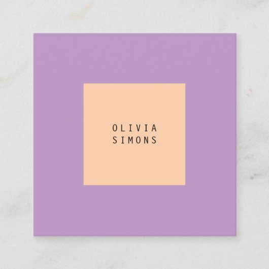 Minimalist Business Cards スクエア名刺 (正面)