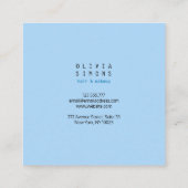 Minimalist Business Cards スクエア名刺 (裏面)