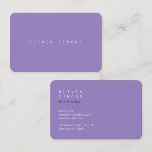Minimalist Business Cards 名刺 (正面/裏面)