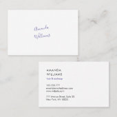 Minimalist Business Cards 名刺 (正面/裏面)