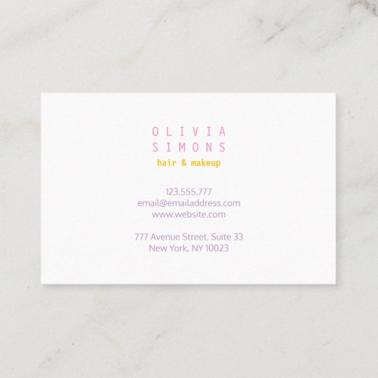 Minimalist Business Cards 名刺 (裏面)