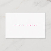 Minimalist Business Cards 名刺 (正面)