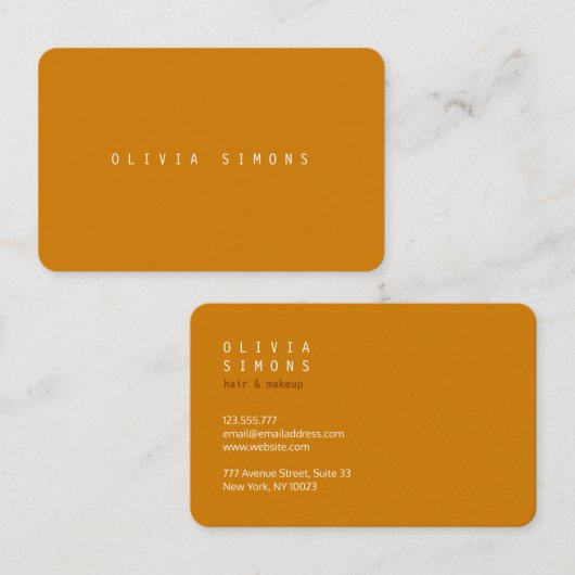 Minimalist Business Cards 名刺 (正面/裏面)
