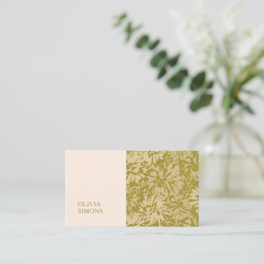 Minimalist Business Cards in boho floral style. 名刺 (スタンド正面)