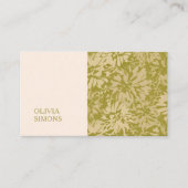 Minimalist Business Cards in boho floral style. 名刺 (正面)