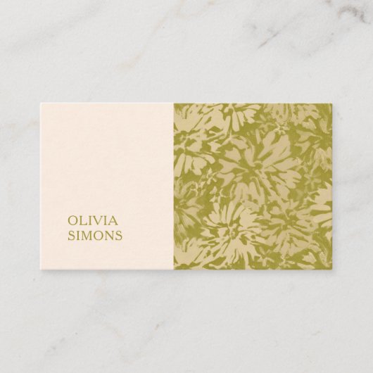 Minimalist Business Cards in boho floral style. 名刺 (正面)