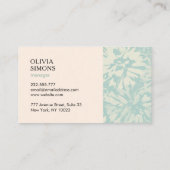 Minimalist Business Cards in boho floral style. 名刺 (裏面)
