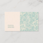 Minimalist Business Cards in boho floral style. 名刺 (正面)